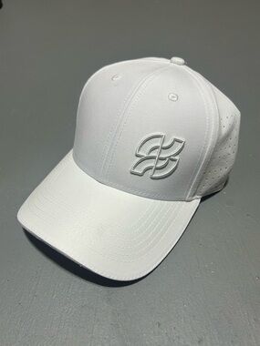 (NEW) All White Adjustable Hat (One Size Fits All)